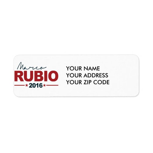 RUBIO 2016 CAMPAIGN SIGN _png Label