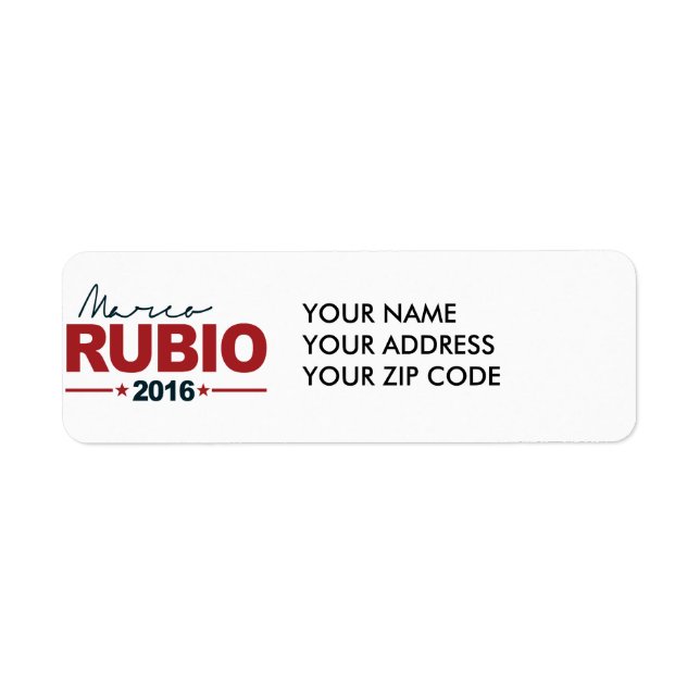 RUBIO 2016 CAMPAIGN SIGN -.png Label (Front)