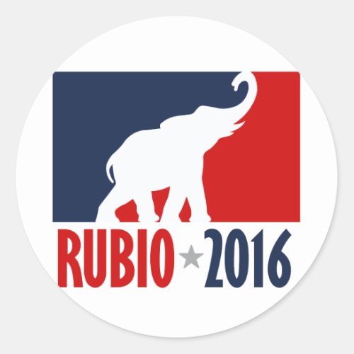 RUBIO 2016 SPORTPRO _png Classic Round Sticker