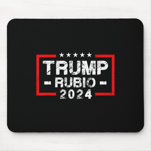 Rubio 2024 Us Flag - Election President 2024  Mouse Pad (Front)