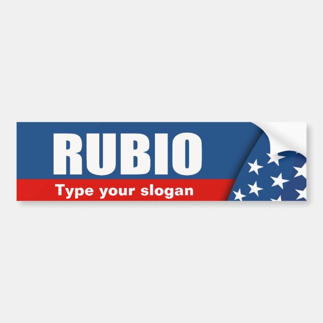 RUBIO BUMPER STICKER (Front)
