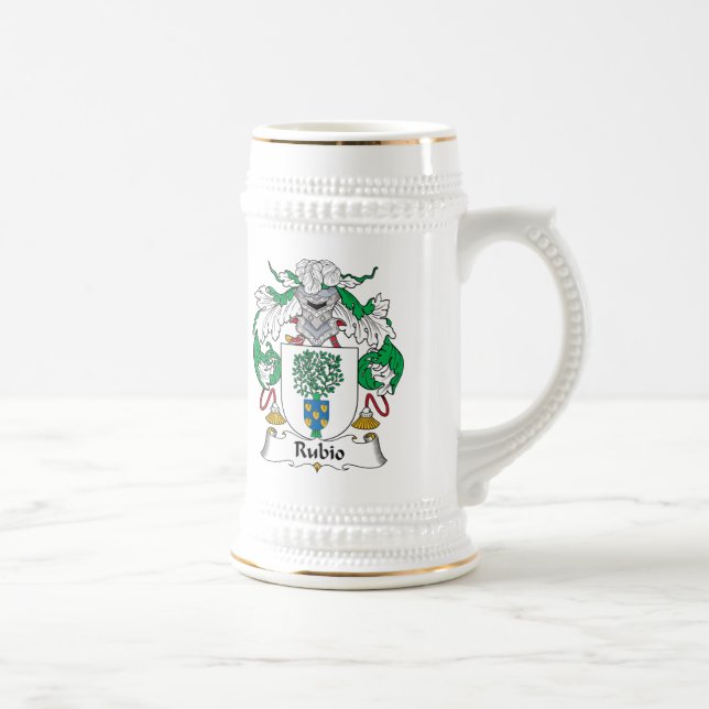 Rubio Family Crest Beer Stein (Right)