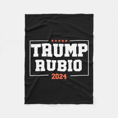 Rubio For President 2024 Campaign Us Election  Fleece Blanket