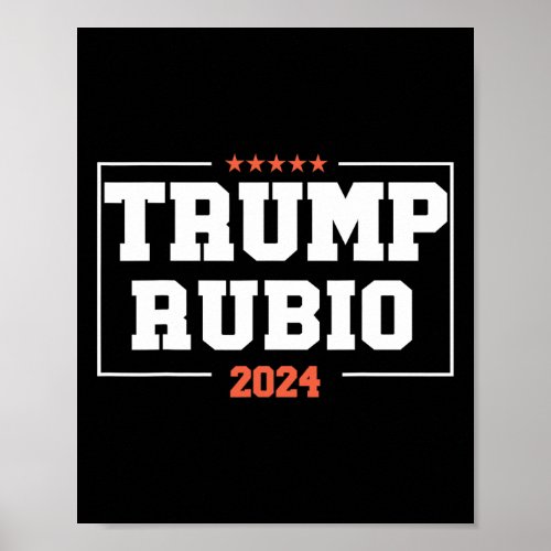 Rubio For President 2024 Campaign Us Election  Poster