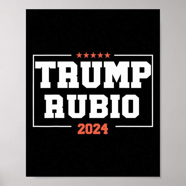Rubio For President 2024 Campaign Us Election  Poster (Front)