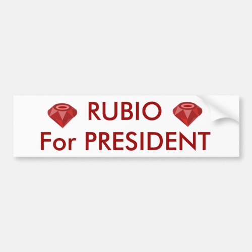Rubio For President Bumper Sticker
