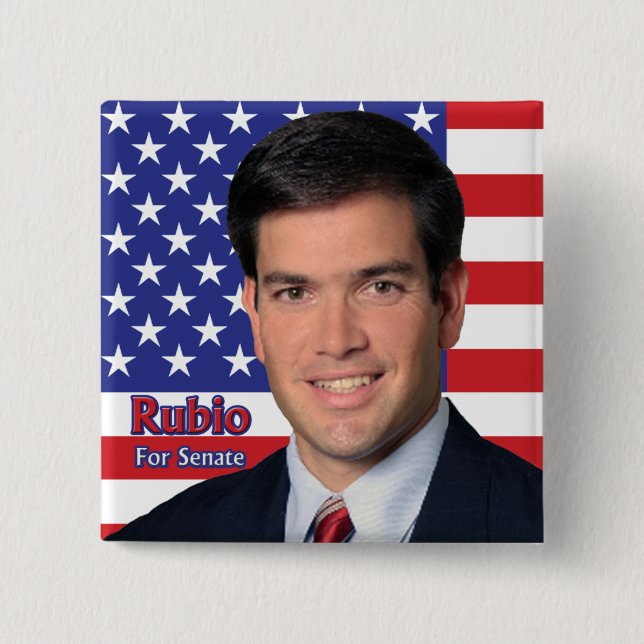 Rubio For Senate Pinback Button (Front)
