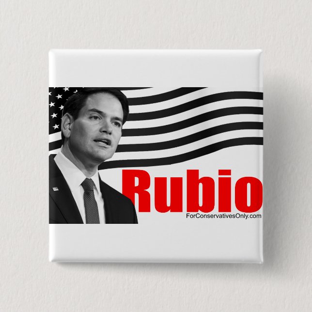Rubio Pinback Button (Front)