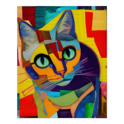 Rubix the Cat Poster