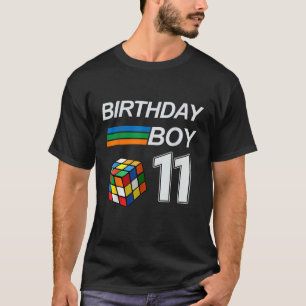 Rubixk Cube Speed Cubing Birthday Boy 11 Years Old T-Shirt