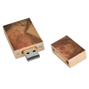 Rublev Jesus Christ Icon Wood USB Flash Drive