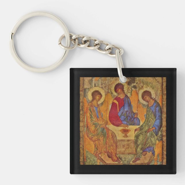 Rublev Trinity at the Table Keychain (Front)