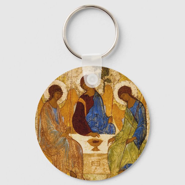 Rublev Trinity at the Table Keychain (Front)