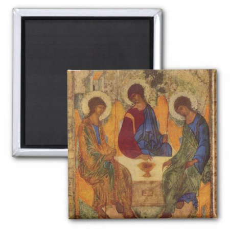 Rublev Trinity At The Table Magnet