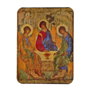 Rublev Trinity at the Table Magnet