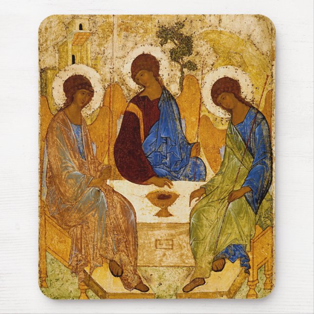 Rublev Trinity at the Table Mouse Pad (Front)