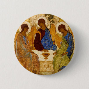 Rublev Trinity at the Table Pinback Button