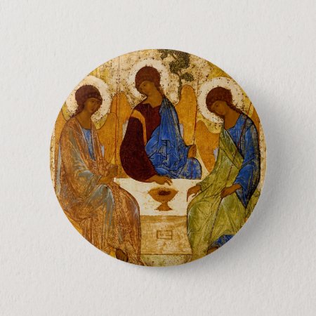 Rublev Trinity At The Table Pinback Button