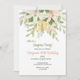 Rubrum Lilies Invitation