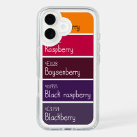 Rubus Berries Paint Chip Palette