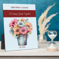 Ruby 40th anniversary flowers names blue