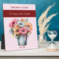 Ruby 40th anniversary flowers names pink