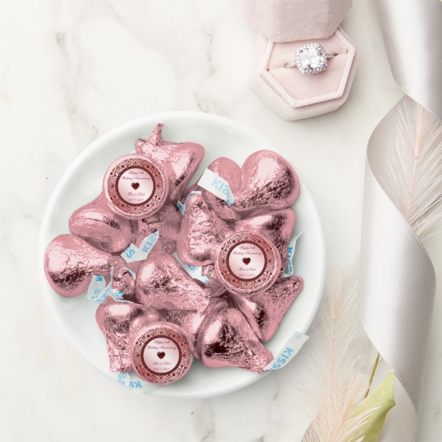 Ruby 40th Wedding Anniversary Hershey®'s Kisses® (Wedding)