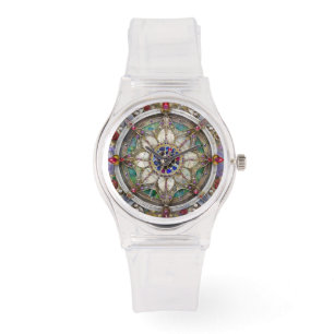 Ruby, Amethyst, Sapphire and, Pearl Mandala Watch