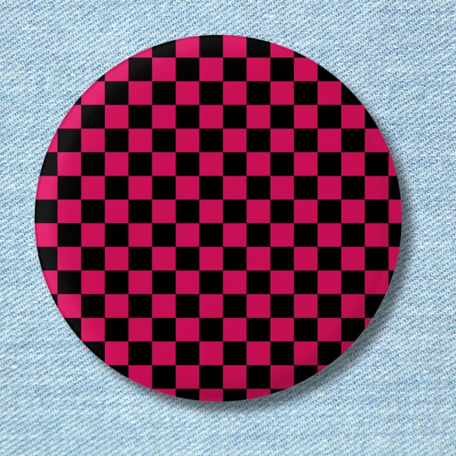 Ruby and Black Checkered Vintage Button (Creator Uploaded)