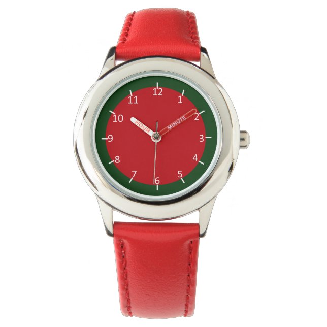 Ruby and Emerald-Colored Watch (Front)