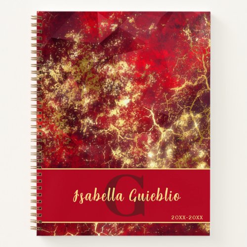 Ruby and Gold Notebook