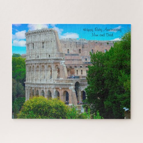 Ruby Anniversary Jigsaw Puzzle