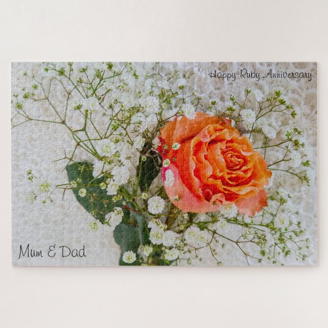 Ruby Anniversary. Jigsaw Puzzle (Horizontal)