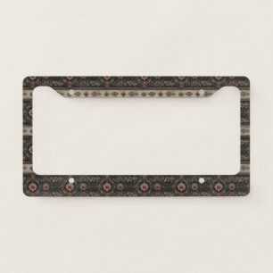 Ruby Baroque Gothic Elegance Pattern License Plate Frame