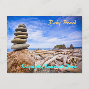 Ruby Beach - Olympic National Park Postcard