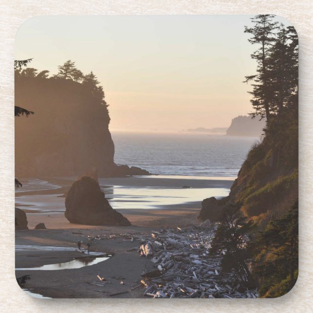 Ruby Beach on the Olympic Peninsula, Washington St Drink Coaster (Front)