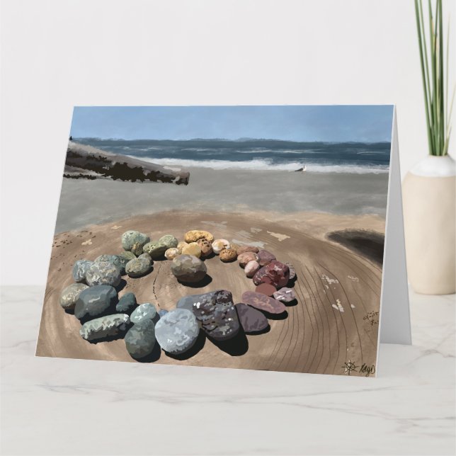 Ruby Beach Rocks Note Cards (Front)