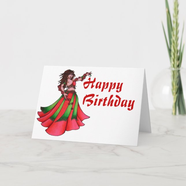 Ruby Belly Dancer Card (Front)