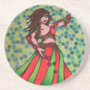 Ruby Belly Dancer Coaster