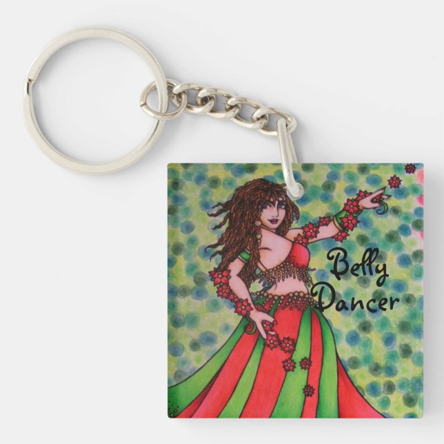 Ruby Belly Dancer Key Chain (Front)