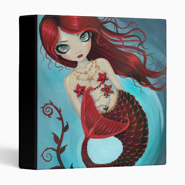 Ruby Big Eye Mermaid Binder (Front/Spine)