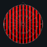 Ruby Black Dart Board<br><div class="desc">Ruby Black is a simple design of black and red stripes that suits all occasions and items. This image is available on a variety of other products, just click the link below the photo near 'About this Design'.</div>