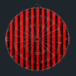 Ruby Black Dart Board<br><div class="desc">Ruby Black is a simple design of black and red stripes that suits all occasions and items. This image is available on a variety of other products, just click the link below the photo near 'About this Design'.</div>