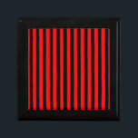 Ruby Black Gift Box<br><div class="desc">Ruby Black is a simple design of black and red stripes that suits all occasions and items. This image is available on a variety of other products,  just click the link below the photo near 'About this Design'.</div>