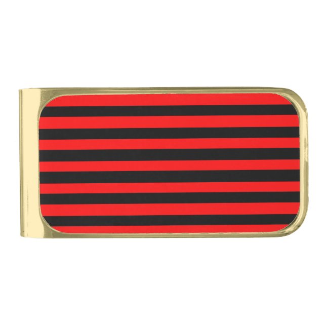 Ruby Black Gold Finish Money Clip (Front)