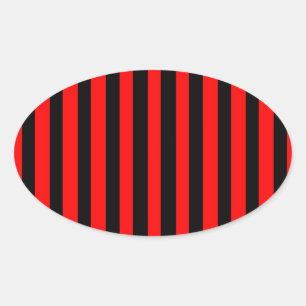Ruby Black Oval Sticker