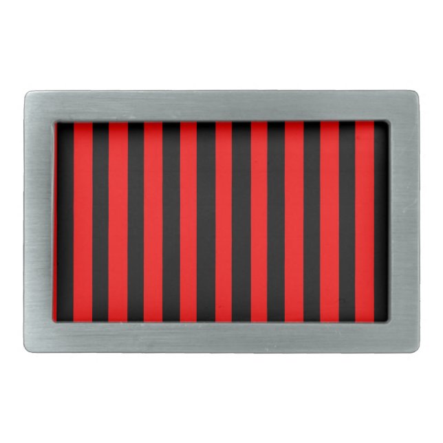 Ruby Black Rectangular Belt Buckle (Front)