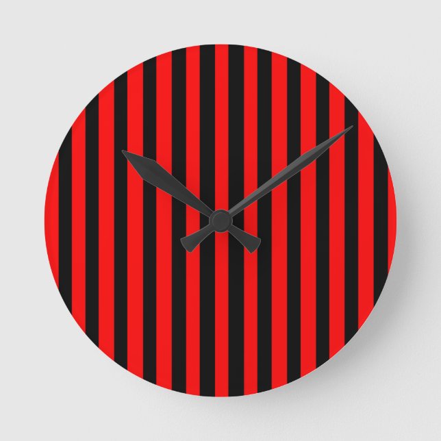 Ruby Black Round Clock (Front)