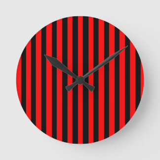 Ruby Black Round Clock