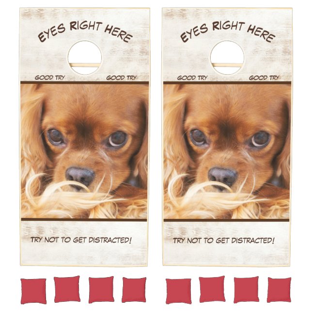 Ruby Cavalier King Charles Cute Beyond Distracting Cornhole Set (Set)